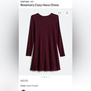 Fortune + Ivy Rosemary Hacci Dress